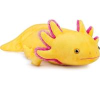 PuffPurrs Lifelike Axolotl Plush Toy, Realistic Yellow Axolotl Teddy Stuffed Animal, Cute Amphibians Unique Pillow Toy Gift, 17 Inch