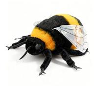 PuffPurrs Lifelike Bumblebee Plush Toy, Realistic Nature’s Hard Worker Teddy Stuffed Animal, Insect-Themed Plush for Science Enthusiasts Plush Toy Gift, 20CM/7.8 Inch