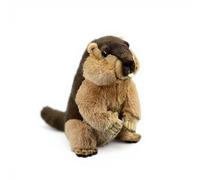 PuffPurrs Lifelike Marmottoy, Realistic Plump Body/Chubby Build Teddy Stuffed Animal, Cute Alpine Marmot Pillow Toy Gift, 25 Cm/9.8 In
