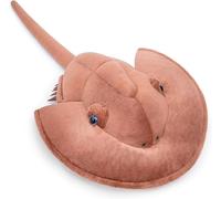 PuffPurrs Lifelike Tachypleus tridentatus Plush Toy, Realistic Tri-Spine Horseshoe Crab Teddy Stuffed Animal, Cute Marine arthropod Unique Pillow Toy Gift, 46 CM/18 In