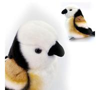 PuffPurrs Long-Tailed Tit Plush Toy - Lifelike Bird Stuffed Animal, Educational and Fun, Perfect for Collectors and Children