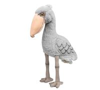 PuffPurrs Shoebill Plush Toy - Lifelike 18.5inch Shoebill Whale Head Stork Stuffed Animals, Cute Grey Shoebill Toys Real Plushie Toy Home Decoration, Unique Plush Gift Collection for Kids