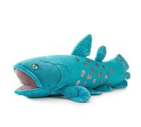 PuffPurrs Simulation Coelacanth Fish Plush Toy - 16" Blue Realistic Fish Stuffed Toys, Super Soft Realistic Sea Simulation Coelacanth Fish Dolls Plush Gift Collection Decorations for Kids