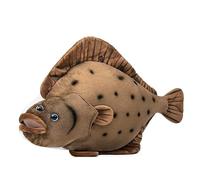 PuffPurrs Simulation Flounder Stuffed Plush Toy- 17inch Lifelike Ocean Animals Cute Flatfish Plushie Toys Figur, Super Soft Plush Dolls for Kids Soft Dolls Model Educational Toys, Gifts for Kids