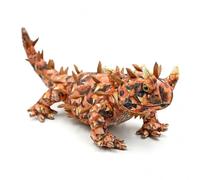 PuffPurrs Thorny Devil Plush - Lifelike 20in Soft Spined Lizard Toy, Realistic Moloch Horridus Reptile Gift for Nature & Science Lovers