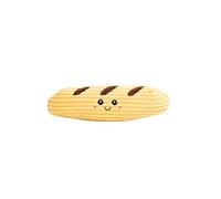 Puffy Crew Squeaky Dog Plush Toy, Bakery Bite_Stick Collection, 8'', for Small and Medium Dogs (Baguette, Small)