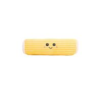 Puffy Crew Squeaky Dog Plush Toy, Bakery Bite_Stick Collection, 8", for Small and Medium Dogs (Swiss Roll, Small)