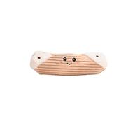 Puffy Crew Squeaky Dog Plush Toy, Bakery Bite_Stick Collection, for Small and Medium Dogs (Cannoli, Small)