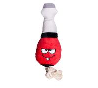 Puffy Crew Squeaky Dog Plush Toy, Tools Bite_Stick Collection, for Various Sized Dogs (Screwdriver, Large)