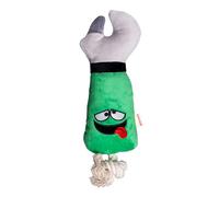 Puffy Crew Squeaky Dog Plush Toy, Tools Bite_Stick Collection, for Various Sized Dogs (Wrench, Large)
