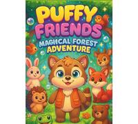 Puffy Friends: Magical Forest Adventure: 100 Cute Animal Coloring Pages for Kids, Toddlers, and Preschoolers, Kawai (Puffy Friends Coloring ... Animal ... Animal Coloring Books for Kids Ages 2-6)