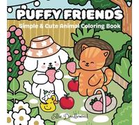 Puffy Friends: Simple & Cute Animal Coloring Book