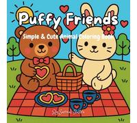 Puffy Friends: Simple & Cute Animal Coloring Book