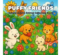 Puffy Friends: Simple & Cute Animal Colouring Book