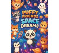 Puffy Friends Space Dreams: Cute and Fun Coloring Book for Kids - 100 Adorable Pages with Space Animals, Rockets, and Planets | Every Other Page ... ... Animal Coloring Books for Kids Ages 2-6)