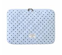 Puffy Laptop Sleeve 13 Inch Cute Polka Dot Laptop Case Soft Quilted Computer Sleeve Protective Cover for MacBook, iPad, Notebook, Chromebook