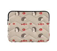 Puffy Laptop Sleeve Aesthetic Cute Laptop Accessories Tablet Universal Mens Computer Travel Cover for Computer Air Sleeve 13 Inch Cute Hedgehog Tomatoes Brown Medium