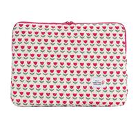 Puffy Laptop Sleeve - Cute Floral Laptop Case for Women, Soft 14-Inch Cloth Tablet Sleeve Compatible with Air/Pro, Lightweight Protective Computer Pouch with Small Flower Design, 35x26cm