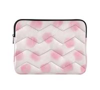Puffy Laptop Sleeve Laptops Case Pink Pouch Universal Business Travel Computer Cover for Computer Air Case 13 Inch Pastel Blush Watercolor Textures Large