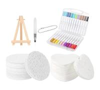 Puffy Paint Art Set - Textured Foam Craft Kit, 3D Painting Supplies, Creative Marker Pen Collection With Sponge Applicator | School Home Holiday Craft Activities For Kids Adults Family
