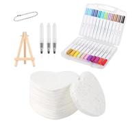 Puffy Paint - Dimensional Paint for Fabric | Set Colours for Durable Fabrics, Colleague House Sponge for 3D Design on Canvas | Water Brushes 12 Colours for Adults Home Children Birthday