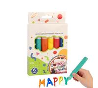 Puffy Paint Markers 6 Piece Fabric Art Pen with Vibrant Colors