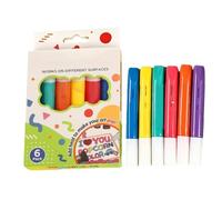 Puffy Paint Markers 6 Piece Fabric Pen Art Fun Texture with Vibrant Colors