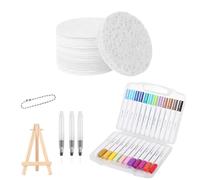 Puffy Paint - Popcorn Texture Drawing Kit, 12-Color Water Brush Craft Set for Kids and Adults, Birthday Tokens, Home Art Projects, Fun Painting Tools for Friends, Colleagues, and Creative Activities