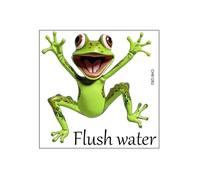 Puffy Sticker Multiscene Window Sticker Halloween 3DCute Cartoon Frog Toilet Decals SelfAdhesive Removable Stickers Bathroom Face Decorations Stickers for Halloween Party (One Size)