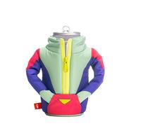 Pufin - The Patroller Jacket - Insulated 12 oz Can Cooler I Beer Bottle & Soda Can Insulator, Keep Drinks and Beverages Cold (The Patroller - Risky Red)