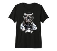 Pug Angel in Blanky x Cute Pug Premium T-Shirt