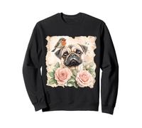 Pug Bird Cute Dog Funny Pug Sweatshirt