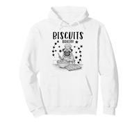 Pug Biscuit Cute Biscuits Bakery Retro Pullover Hoodie