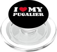 Pug Cavalier King Charles Spaniel Mix I Love My Pugalier PopSockets PopGrip for MagSafe