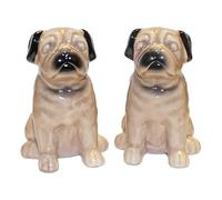 Pug Ceramic Salt & Pepper Shaker Cruet Set Novelty Dog Lover Gift, Boxed Pugs Desgin 4782