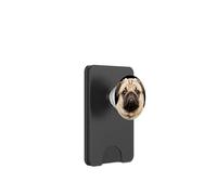Pug Dog Face Close Up PopSockets PopWallet for MagSafe