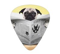 Pug Dog Guitar Paddle 12 Pack Guitar Pickup Suitable For Playing Acoustic Guitars, Electric Guitars, Etc.
