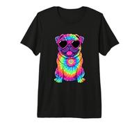 Pug Dog Tie Dye Art Premium T-Shirt