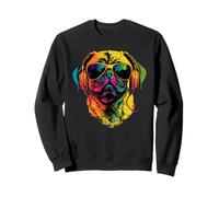 Pug Dogs Cool Sunglasses Pug Funny Dog Lover Pugs Sweatshirt