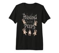 Pug Dogs Hanging with Best Friends Spiderwebs Spider Web Premium T-Shirt