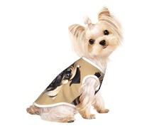 Pug Dogs Print Dog Lightweight Shirt,Summer Cool Breathable Dog t Shirts,Pet Sleeveless Stretchy Clothes