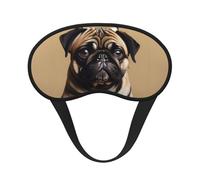 Pug Dogs Print Unisex Blackout Sleep Mask Comfortable Eye Mask for Travel Meditation Sleep Travel
