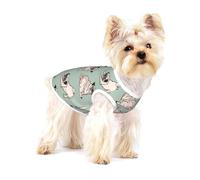 Pug Dogs Sitting,Cotton Sleeveless Pet T-Shirt Soft Stretchy Puppy Breathable Vest,M