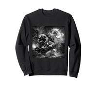 Pug Funny Boys Girls Costume Retro Meme Ghost Hunter Hunting Sweatshirt