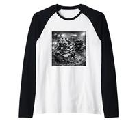 Pug Funny Boys Girls Retro Meme Prisoner Costume Party Raglan Baseball Tee