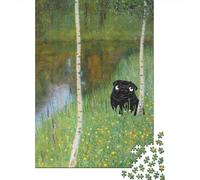 Pug in A Birch Forest Gustav Klimt, Adult 1000 Piece Jigsaw, 70x50cm/1000pcs