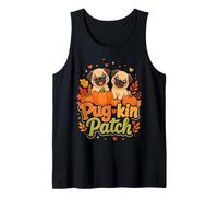 Pug-kin Patch Halloween Pug Mom Spooky Tank Top