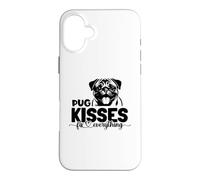 pug kisses fix everything Case for iPhone 16 Plus