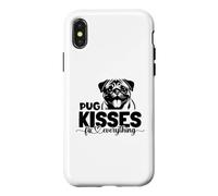 pug kisses fix everything Case for iPhone X/XS