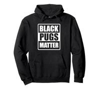 Pug Lives Mater Dog Lover Puppy Owner Black Pugs Matter Pullover Hoodie